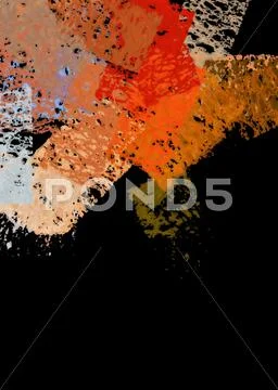 Abstract paint strokes Stock Illustration
