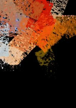 Abstract paint strokes Stock Illustration