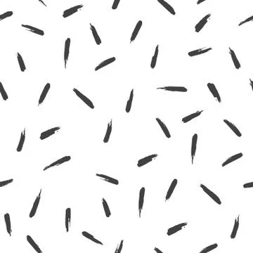 Abstract paint strokes seamless pattern. Stock Illustration