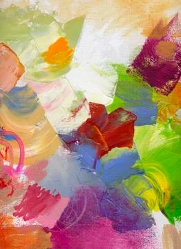 Abstract paint textures on canvas Stock Illustration