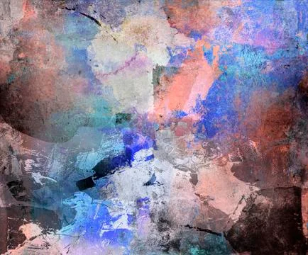 Abstract paint textures Stock Illustration