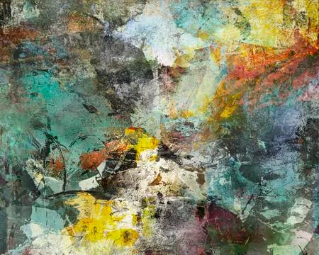 Abstract paint textures Stock Illustration