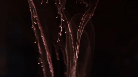 Abstract paint in water Stock Footage 85843407