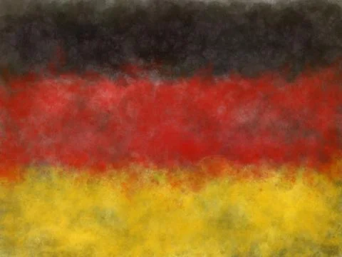 Abstract painted background illustration - flag germany Illustrazione stock