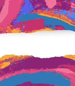 Abstract painted background template or layout design color abstract paint... Stock Photos