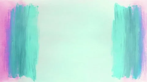 Abstract painted border frame with copy space on pastel background, hand dr.. Video stock 342043650