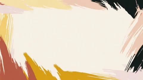 Abstract painted border frame with copy space, hand drawn digital animation.. 库存影片 342045065