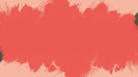 Abstract painted brush stroke background with coral paint texture, hand dra.. 스톡 동영상 342044806