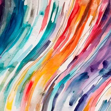 Abstract painted brush vector striped background Illustrazione stock