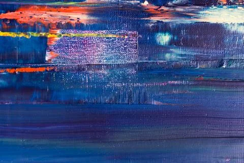 Abstract painted canvas. Oil paints on a palette Stock Photos