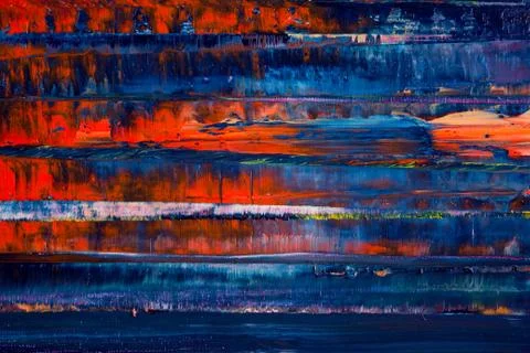 Abstract painted canvas. Oil paints on a palette Stock Photos