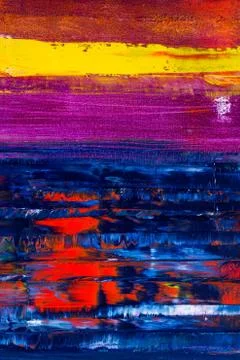 Abstract painted canvas. Oil paints on a palette Stock-Fotos