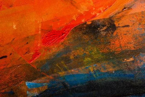 Abstract painted canvas. Oil paints on a palette Stock-Fotos