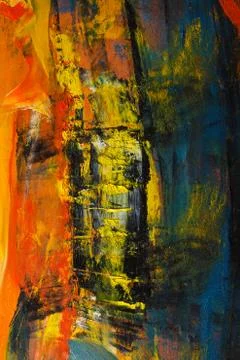 Abstract painted canvas. Oil paints on a palette Stock Photos