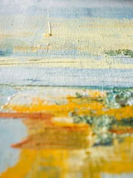 Abstract painted canvas. Oil paints on a palette Stock-Fotos