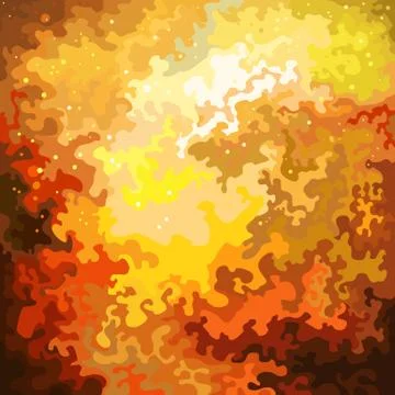 Abstract painted fire background with flying sparks Stock Illustration