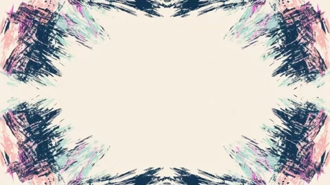 Abstract painted frame border with textured brush strokes and copy space, h.. 스톡 동영상 342043665