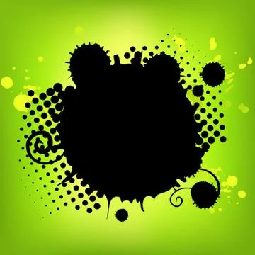 Abstract painted grunge stains background. Vector illustration. Stock Illustration