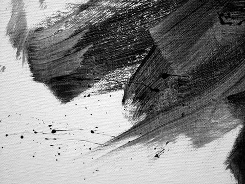 Abstract painted ink splatter strokes canvas texture Stock Illustration