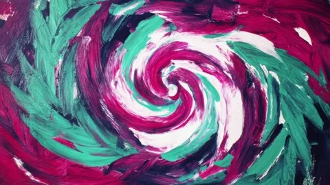 Abstract painted swirl vortex background, hand drawn digital stop motion an.. Stock Footage 342041514