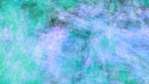 Abstract painted texture. Chaotic blue, green and violet strokes. Fractal bac Stock Illustration