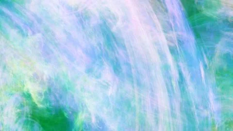 Abstract painted texture. Chaotic blue, green and violet strokes. Fractal bac Stock Illustration