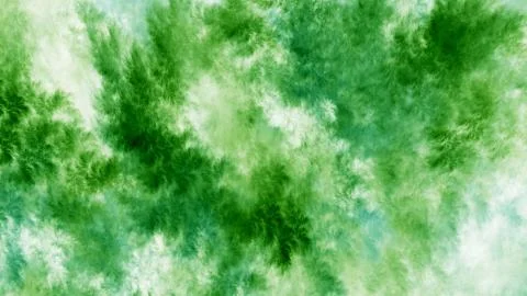 Abstract painted texture. Chaotic green strokes. Fractal background. Fantasy  Stock Illustration