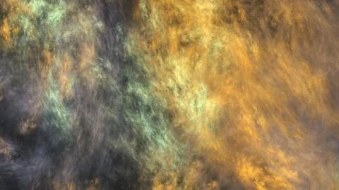Abstract painted texture. Chaotic grey and yellow strokes. Fractal background Stock Illustration