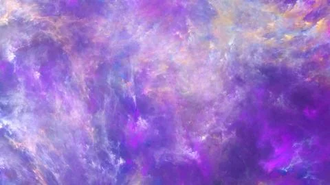 Abstract painted texture. Chaotic violet and yellow strokes. Fractal backgrou Stock Illustration