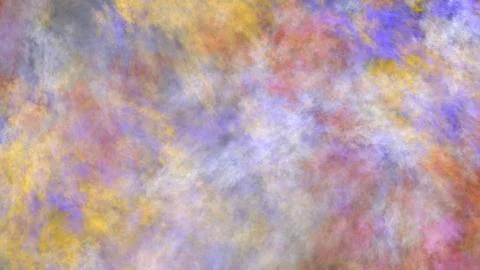 Abstract painted texture. Chaotic yellow, pink and blue strokes. Fractal back Stock Illustration