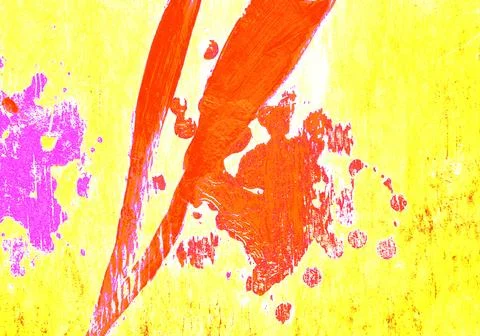 Abstract painted texture with random colored spots and strokes, modified colo Stock Photos