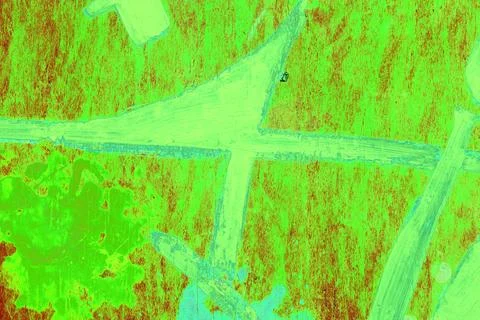 Abstract painted texture with random colored spots and strokes, modified co.. Stock Photos