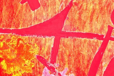 Abstract painted texture with random colored spots and strokes, modified co.. Stock Photos