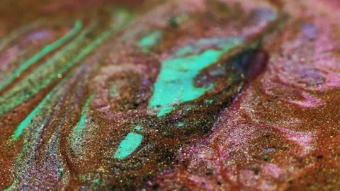 Abstract painting acrylic magic creative art Stock Footage 233923865