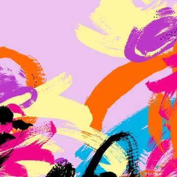 Abstract painting brush stroke pattern background Illustrazione stock