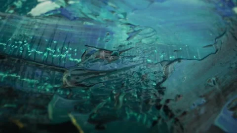 Abstract Painting Close Up Macro (4) Stock Footage 131831801