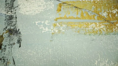 Abstract Painting Close Up Macro Stock Footage 131833584
