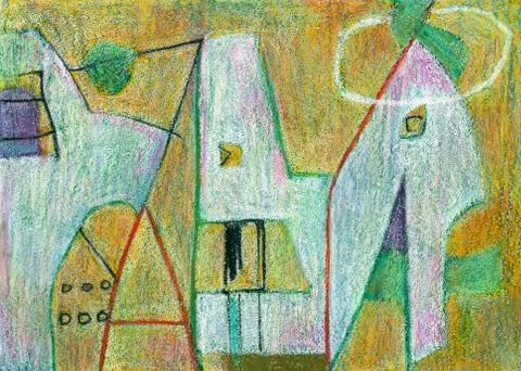 Abstract painting Stock Illustration