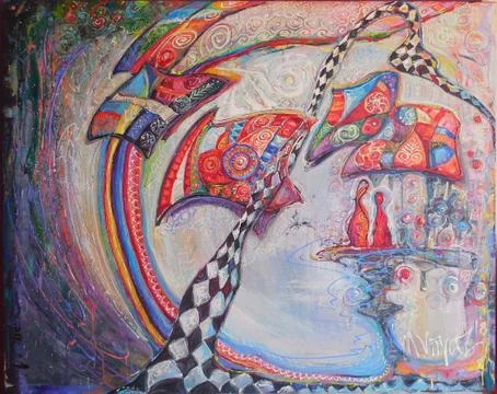 Abstract Painting Illustrazione stock