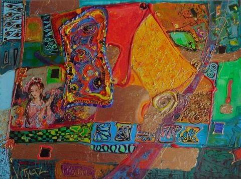 Abstract Painting Illustrazione stock