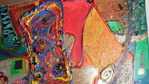 Abstract Painting Illustrazione stock