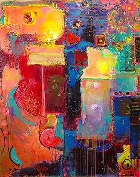 Abstract Painting Illustrazione stock