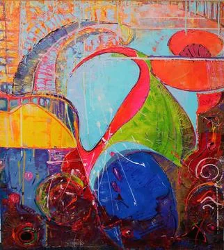 Abstract Painting Illustrazione stock