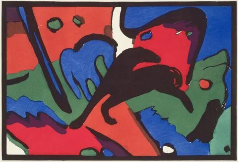 Abstract painting Stockillustratie