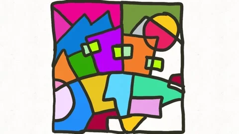 Abstract Painting Process Animation Stock Footage 331633978