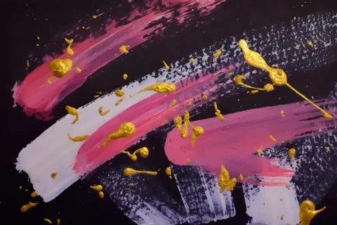Abstract painting template. Stock Illustration