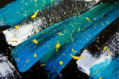 Abstract painting template. Stock Illustration