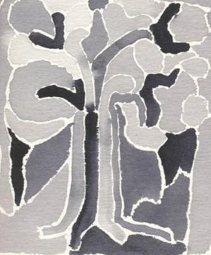 Abstract painting - tree Stock Photos