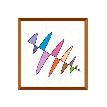 Abstract painting. Vector drawing. Stock Illustration