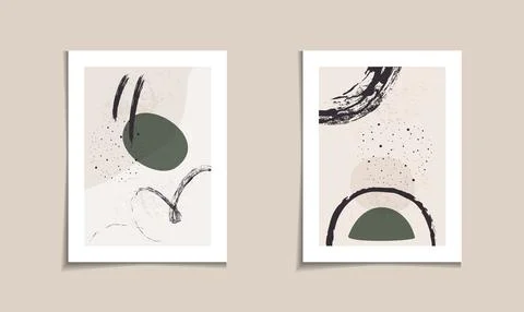 Abstract Paintings Stock Illustration